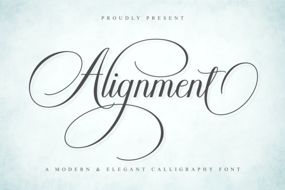 Alignment Font: Elevating Design with Elegant Script