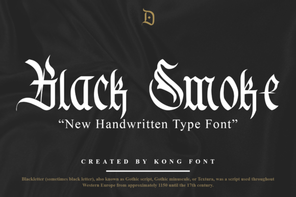 Black Smoke: A Classic Blackletter Font for Bold Design Projects