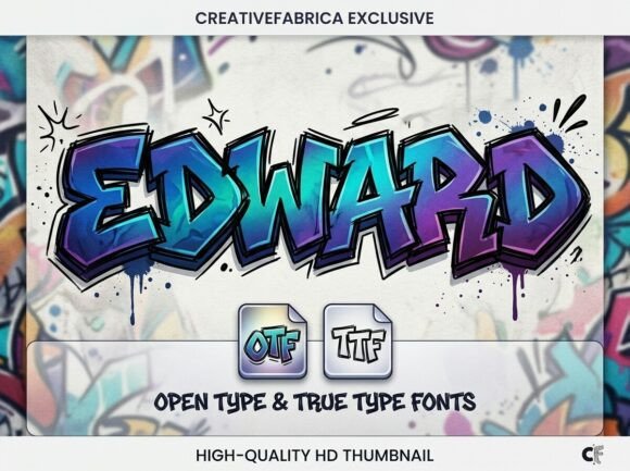 Edward: Strategic Application of a High-Impact Graffiti Typeface