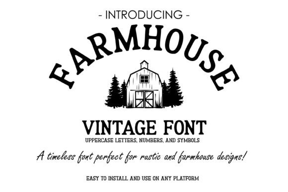 Farmhouse Vintage: Evaluating a Rustic Serif Font for Your Creative Projects