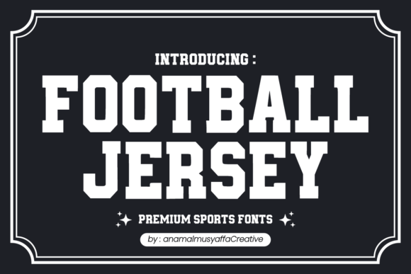 Football Jersey: A Typeface That Scores Big in Sports Design