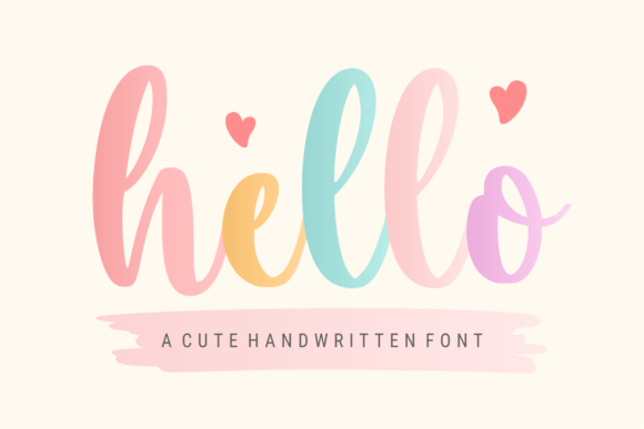 Hello: A Delicate Handwritten Font for Creative Projects