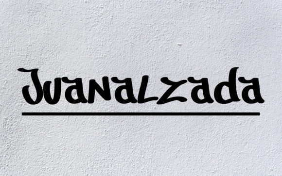 Juanalzada: A Display Font with a Futuristic Street Vibe