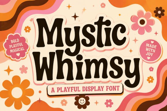 Mystic Whimsy: A Retro-Inspired Font for Joyful Design