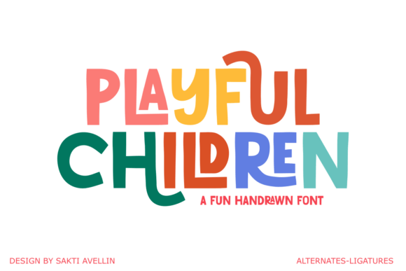Playful Children: Capturing the Joyful Essence of Childhood in Every Letter