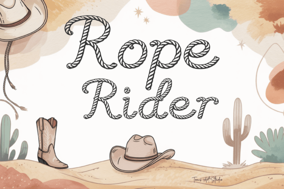 Rope Rider: A Strategic Approach to Western Typography for Modern Creators