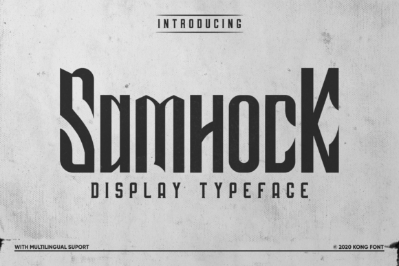 Samhock: The Handwritten Font That Brings Playful Energy to Your Projects
