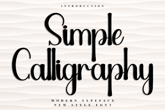 Simple Calligraphy: A Festive Typeface for Holiday Designs