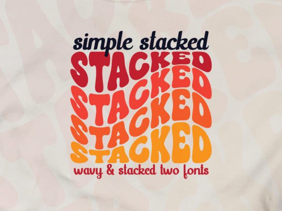 Simple Stacked Font: A Detailed Guide to Its Groovy, Wavy Style