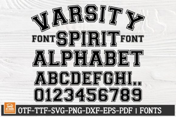 Varsity Spirit Font SVG: Bold Letters for Every Project